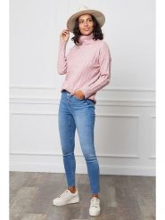 L'armoire de Suzette Golf w kolorze jasnoróżowym rozmiar: 38/40. Różowe golfy L'armoire de Suzette, l, bez wzorów, z kaszmiru, bez ramiączek. Za 156.61 zł.