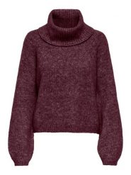 ONLY Golf w kolorze fioletowym rozmiar: S. Różowe golfy Only, s, bez wzorów, ze splotem, bez ramiączek. Za 91.56 zł.