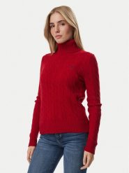 Polo Ralph Lauren Golf 211888686503 Bordowy Regular Fit. Czerwone golfy Polo Ralph Lauren, m, bez wzorów, z wełny, bez ramiączek. Za 1,018.99 zł.