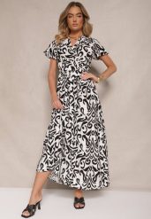 Czarna Kopertowa Sukienka z Wiskozy z Wiązanym Paskiem Norzia. Czarne sukienki Renee, na co dzień, l, bez wzorów, z wiskozy, eleganckie, bez kołnierzyka, bez ramiączek, maxi, kopertowe. Za 59.99 zł.