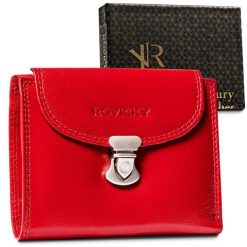 Portfel skórzany Rovicky R-RD-39-GCL czerwony. Czerwone portfele ROVICKY, bez wzorów, ze skóry. Za 85.99 zł.