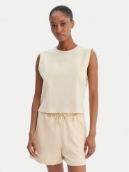 Reebok Top Erica RK25499CCW Beżowy Relaxed Fit. Brązowe topy Reebok, xl, bez wzorów, z bawełny, bez kołnierzyka, bez ramiączek. Za 69.99 zł.