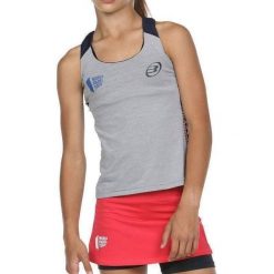 Bullpadel Wpt Ravolta G Tank Top. Szare topy bullpadel, bez wzorów, z nylonu, bez kołnierzyka, bez ramiączek. Za 157.25 zł.