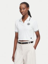Beverly Hills Polo Club Polo L2605-HR Biały Regular Fit. Białe koszulki polo Beverly Hills Polo Club, l, bez wzorów, z bawełny, bez kołnierzyka, bez ramiączek. Za 245.99 zł.