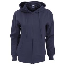 Damska Gładka Sportowa Bluza Z Kapturem Zamek. Niebieskie bluzy SG, xs, bez wzorów, z kapturem. Za 155.99 zł.
