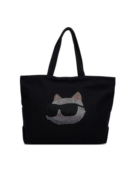 KARL LAGERFELD Torebka B4W50028 Czarny. Czarne shopper KARL LAGERFELD, bez wzorów, z materiału, bez dodatków. Za 389.99 zł.