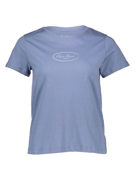 Pepe Jeans Koszulka w kolorze niebieskim rozmiar: M. Niebieskie bluzki Pepe Jeans, m, bez wzorów, z bawełny, bez kołnierzyka, bez ramiączek. Za 57.95 zł.