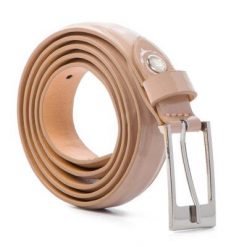 ACCCESSORIES 1W2-015-SS19 Beżowy. Brązowe paski ACCCESSORIES, bez wzorów, ze skóry ekologicznej. Za 29.99 zł.
