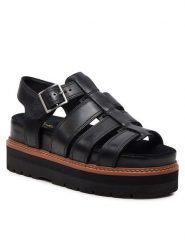 Clarks Sandały Orianna Twist 26176317 Czarny. Czarne sandały Clarks, bez wzorów, ze skóry, bez obcasa, na płaskiej podeszwie, bez zapięcia. Za 539.99 zł.