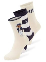 Polo Ralph Lauren Skarpety w zestawie po 3 sztuki Kobiety biały|niebieski, ONE SIZE. Białe skarpety Polo Ralph Lauren, bez wzorów. Za 219.95 zł.
