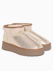 Blackfield Botki zimowe "Milli" w kolorze złotym rozmiar: 38. Żółte botki Blackfield, na zimę, bez wzorów, bez obcasa, bez zapięcia. Za 160.96 zł.