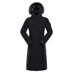 Parka dla kobiet Alpine Pro Wussa. Czarne parki Alpine Pro, m, z futra, eleganckie, bez kaptura. Za 850.60 zł.