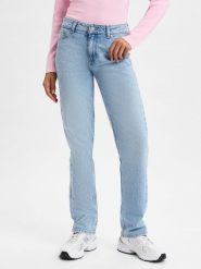 JJXX jeansy o prostym kroju -JXNice SL Straight MW Kobiety Bawełna niebieski, 29-34. Niebieskie jeansy JJXX, s, bez wzorów. Za 229.95 zł.