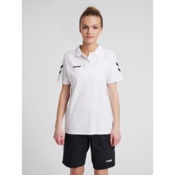 Koszulka tenisowa polo damska Hummel Go Cotton Polo Woman. Białe koszulki polo Hummel, s, bez wzorów, bez kołnierzyka, bez ramiączek. Za 101.00 zł.