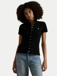 Polo Ralph Lauren Polo 211939272004 Czarny Slim Fit. Czarne koszulki polo Polo Ralph Lauren, xxl, bez wzorów, z bawełny, bez kołnierzyka, bez ramiączek. Za 619.99 zł.