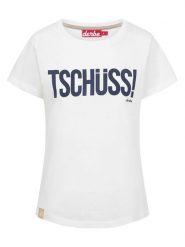 Derbe Koszulka w kolorze białym rozmiar: L. Białe bluzki Derbe, l, bez wzorów, z bawełny, bez kołnierzyka, bez ramiączek. Za 95.92 zł.