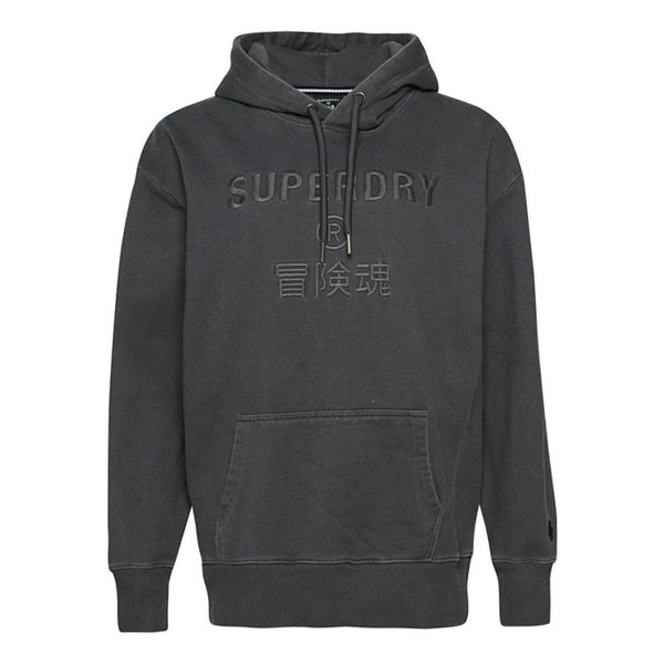 Bluza sportowa damska Superdry Code CL Garment Dye Os Hood. Szare bluzy Superdry, l, bez wzorów, z bawełny, bez kaptura. W wyprzedaży za 213.00 zł.
