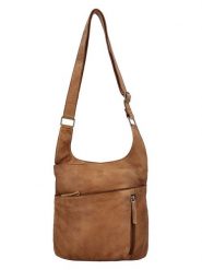 HIDE & STITCHES Skórzana torebka w kolorze jasnobrązowym - 28 x 27 x 10 cm rozmiar: onesize. Brązowe torby na ramię HIDE & STITCHES, bez wzorów, z materiału, na ramię, bez dodatków. Za 217.99 zł.