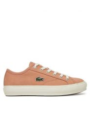 Lacoste Tenisówki 7-49CFA0012 Różowy. Czerwone trampki Lacoste, bez wzorów, z materiału, bez zapięcia. Za 269.99 zł.