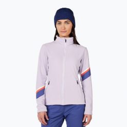 Bluza damska Rossignol Strawpile Fleece Fz. Fioletowe bluzy Rossignol, na zimę, bez wzorów, bez kaptura. Za 289.99 zł.