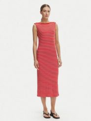 Tommy Hilfiger Sukienka codzienna WW0WW49311 Czerwony Slim Fit. Czerwone sukienki TOMMY HILFIGER, na co dzień, xs, bez wzorów, z wiskozy, bez kołnierzyka, bez ramiączek, proste. Za 529.99 zł.