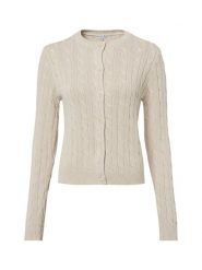 Marie Lund Kardigan Kobiety Bawełna beżowy, L. Brązowe kardigany Marie Lund, l, bez wzorów, z bawełny. Za 249.95 zł.