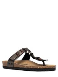 BAYTON Japonki "Huelva" w kolorze miedzianym rozmiar: 38. Brązowe klapki Bayton, bez wzorów, z otwartym noskiem, bez obcasa. Za 145.94 zł.