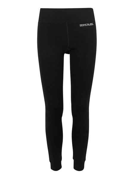 Regatta Legginsy zimowe "Thermal Stretch" w kolorze czarnym rozmiar: onesize. Czarne legginsy Regatta, na zimę, bez wzorów, prążkowane, outdoorowe. Za 74.28 zł.