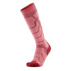 Welniane skarpety narciarski kobieta Therm-ic Ski Warm Lady wysokosc kolana. Czerwone rękawiczki THERM-IC, bez wzorów, z elastanu. Za 139.00 zł.