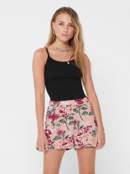 ONLY Top w kolorze czarnym rozmiar: S. Czarne topy Only, s, bez wzorów, bez kołnierzyka, bez ramiączek. Za 38.95 zł.