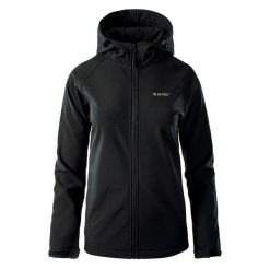 Kurtka Softshellowa Damska Neti. Czarne kurtki sportowe Hi-tec, s, bez wzorów, z softshellu, bez kaptura, trekkingowe. Za 236.99 zł.