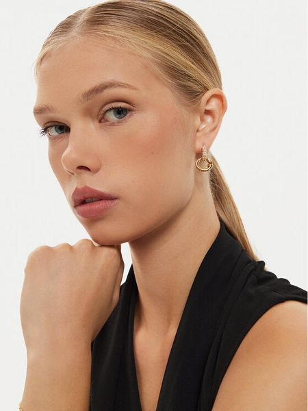 Guess Kolczyki JUBE04 521JW Złoty. Żółte kolczyki Guess, metalowe. Za 149.99 zł.