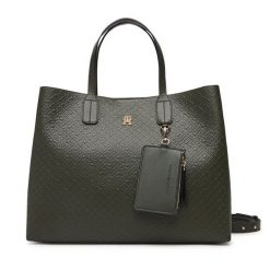 Torebka Tommy Hilfiger. Brązowe torebki klasyczne TOMMY HILFIGER, bez wzorów, bez dodatków. Za 749.99 zł.