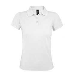 Damska Koszulka Polo Prime. Białe koszulki polo SOL'S, l, bez wzorów, bez kołnierzyka, bez ramiączek. Za 86.99 zł.