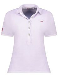 Geographical Norway Koszulka polo "Kars" w kolorze lawendowym rozmiar: XXL. Różowe bluzki Geographical Norway, xxl, bez wzorów, z bawełny, bez kołnierzyka, bez ramiączek. Za 79.21 zł.
