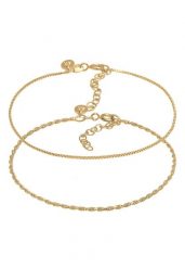 Elli PREMIUM Damski naszyjnik sznurkowy Venetian Basic Filigree regulowany wykonany ze srebra próby 925 Sterling Silver Bransoletki 1 ct. Szare bransoletki Elli PREMIUM, srebrne. Za 248.99 zł.