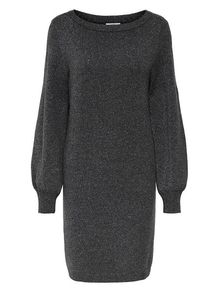 JDY Sukienka dzianinowa w kolorze antracytowym rozmiar: XS. Czarne sukienki JDY, xs, bez wzorów, z dzianiny, bez kołnierzyka, bez ramiączek, midi. Za 92.21 zł.