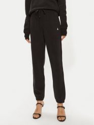 Patrizia Pepe Spodnie dresowe 8P0618/J079-K103 Czarny Relaxed Fit. Czarne spodnie dresowe Patrizia Pepe, bez wzorów, z bawełny. Za 469.99 zł.