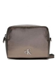 Calvin Klein Jeans Torebka Minimal Monogram Camera Bag Tum K60K612728 Szary. Szare listonoszki Calvin Klein Jeans, bez wzorów, z jeansu, bez dodatków. Za 219.99 zł.