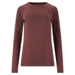 Koszulka treningowa damska Endurance Halen Seamless L/S. Brązowe bluzki ENDURANCE, l, bez wzorów, sportowe, bez kołnierzyka, bez ramiączek. Za 109.99 zł.