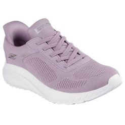 Buty sportowe Sneakersy damskie, Slip-Ins: Sport Squad Chaos - Current Muse. Niebieskie obuwie sportowe Skechers, z materiału, bez zapięcia, trekkingowe, Skechers Sport. Za 309.99 zł.