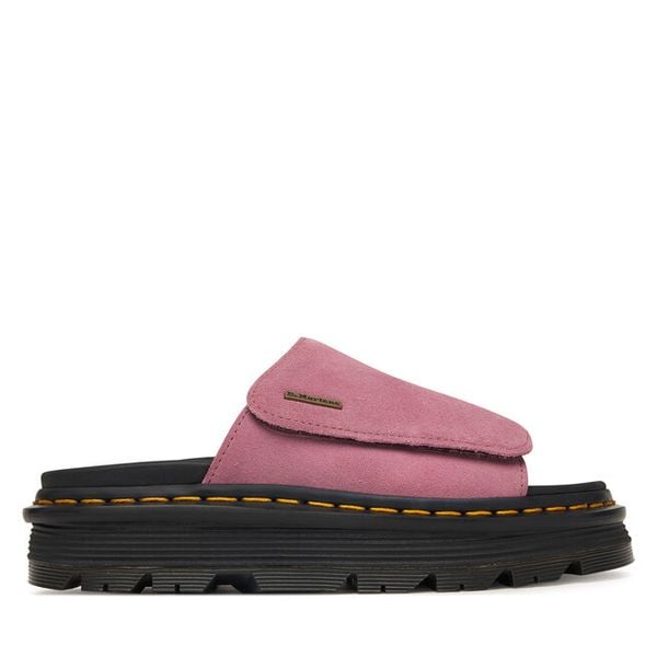 Klapki Dr. Martens. Czerwone klapki Dr. Martens, bez wzorów, bez obcasa. Za 543.99 zł.