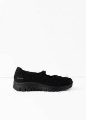 Buty Skechers Barefoot. Czarne obuwie sportowe bonprix, bez zapięcia. Za 169.99 zł.
