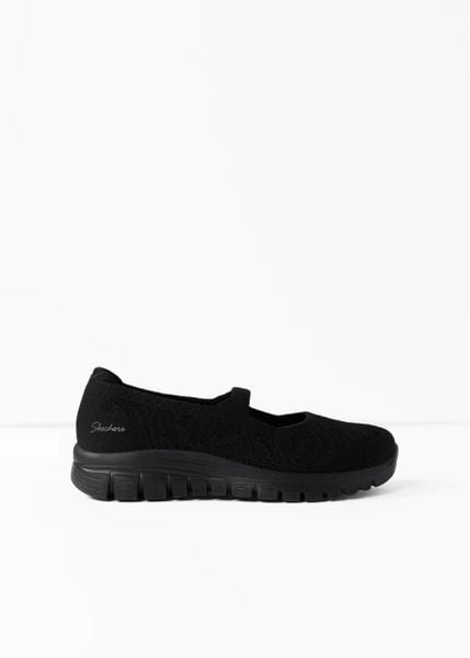 Buty Skechers Barefoot. Czarne obuwie sportowe bonprix, bez zapięcia. Za 169.99 zł.