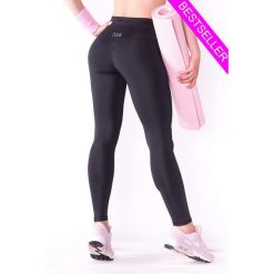 Czarne legginsy sportowe damskie 2skin PUSH UP BLACK NIGHT. Czarne legginsy 2SkIN, s, bez wzorów, z elastanu. Za 199.00 zł.