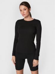 Gina Tricot Bluzka Basic 18863 Czarny Regular Fit. Czarne bluzki Gina Tricot, m, bez wzorów, z bawełny, bez kołnierzyka, bez ramiączek. Za 49.99 zł.