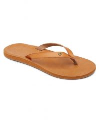 Sandały dla Kobiety JYLL Beżowy. Brązowe sandały Roxy, bez wzorów, z gumy, bez obcasa, bez zapięcia. Za 119.99 zł.