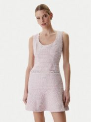 Guess Sukienka koktajlowa W6RK28 WJ632 Różowy Regular Fit. Czerwone sukienki Guess, xs, z aplikacjami, z syntetyku, wizytowe, bez kołnierzyka, bez ramiączek. Za 699.99 zł.