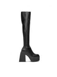 Steve Madden Muszkieterki Tremec Boot SM11002607 SM11002607-001 Czarny. Czarne kozaki Steve Madden, ze skóry, bez obcasa, na słupku, bez zapięcia. Za 1,039.00 zł.