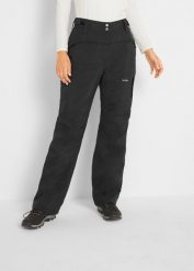 Spodnie termoaktywne, nieprzemakalne. Czarne spodnie sportowe bonprix, bez wzorów. Za 219.99 zł.